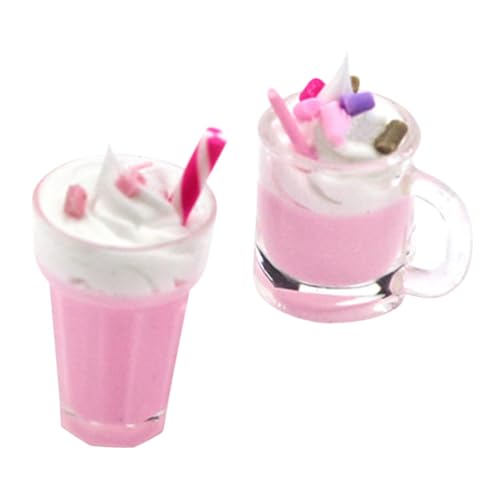 ERINGOGO 2 Stück Mini-erdbeermilchshake Minibar-zubehör Dollhouse Bar Getränkekorb Küchenspielzeug Zum Puppenhaus-getränkeflaschen Küchenzubehör Für Puppenstuben Mini-Essen Harz ERINGOGO 2 Stück Mini-erdbeermilchshake Minibar-zubehör Dollhouse Bar Getränkekorb Küchenspielzeug Zum Puppenhaus-getränkeflaschen Küchenzubehör Für Puppenstuben Mini-Essen Harz von ERINGOGO