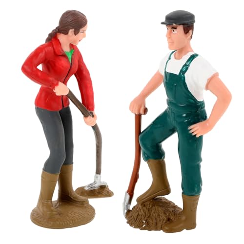 ERINGOGO 2 Stück Modell Einer Bauernhofpuppe Miniaturmenschen Bauernfigur Figur Farmszenenmodell Action-Figuren-Modell Charakterfigur Bäuerin, Arbeiterin Bauernfiguren Kuchen Plastik ERINGOGO 2 Stück Modell Einer Bauernhofpuppe Miniaturmenschen Bauernfigur Figur Farmszenenmodell Action-Figuren-Modell Charakterfigur Bäuerin, Arbeiterin Bauernfiguren Kuchen Plastik von ERINGOGO