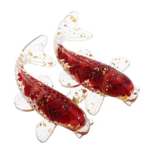 ERINGOGO 2 Stück Natürliches Kristall koi Fisch Dekofigurenset aus Einzigartigen Kristallfragmenten Realistische Glücksbringer für Tisch Wohn Bürodekoration Stilvolle Aquarium ERINGOGO 2 Stück Natürliches Kristall koi Fisch Dekofigurenset aus Einzigartigen Kristallfragmenten Realistische Glücksbringer für Tisch Wohn Bürodekoration Stilvolle Aquarium von ERINGOGO