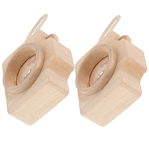 ERINGOGO 2 Stück Pädagogische Kaleidoskope für die Dekoration Kameraspielzeug aus Holz Lustige Spiele Lustiges Vintage- Kinderspielzeug hölzern von ERINGOGO