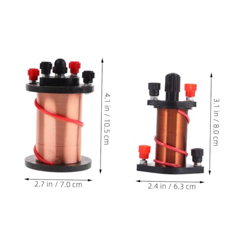 ERINGOGO 2 Stück Physikalische Experimente Elektromagnetische Sekundärspulen Wissenschaftliches Lehrmaterial für Physikunterricht im Klassenzimmer und Labor von ERINGOGO