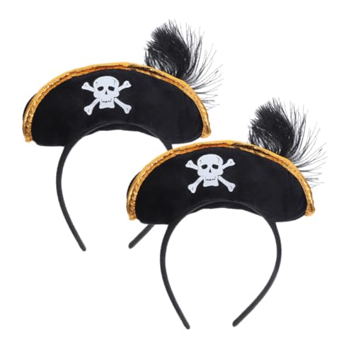 ERINGOGO 2 Stück Piraten Kapitän Haarreif Halloween Kopfschmuck Piratenkostüm Accessoire Karneval Cosplay Party Unisex Zubehör für Themenfeiern ERINGOGO 2 Stück Piraten Kapitän Haarreif Halloween Kopfschmuck Piratenkostüm Accessoire Karneval Cosplay Party Unisex Zubehör für Themenfeiern von ERINGOGO