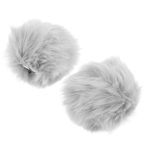 ERINGOGO 2 Stück Plüsch Hasenschwanz mit Anstecknadel Sanft Bequem Bunny Tail Cosplay Deko für Kostümpartys Makeup Bälle Bezauberndes Hasenschwanz Requisite für Kaninchen Kostüm von ERINGOGO
