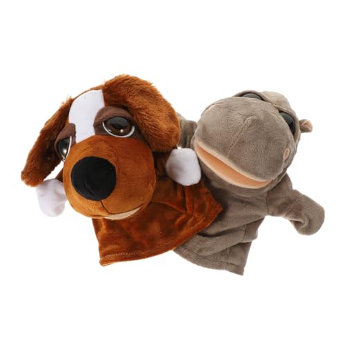 ERINGOGO 2 Stück Plüsch Tier Handpuppe Interaktives Geschichtenerzählen Handspielzeug für Kuscheltier Handpuppe für Kreatives und Emotionale Kommunikation von ERINGOGO