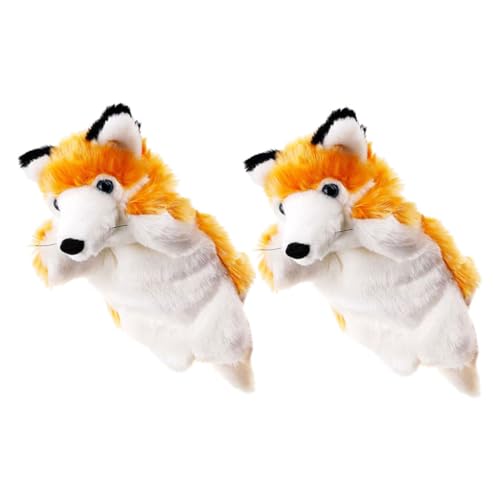 ERINGOGO 2 Stück Plüschhandpuppen Interaktive Tierpuppen für Kreatives Rollenspiel und Geschichtenerzählen für Jungen Hochwertigem Weichem Material von ERINGOGO