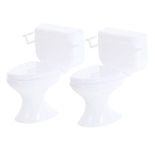 ERINGOGO 2 Stück Puppenhaus-Toilette kindertoilette Dollhouse Badezimmer Reisespielzeug Mini- Puppenhausmöbel hausspielzeug Mini-Haustoiletten Plastik Weiß ERINGOGO 2 Stück Puppenhaus-Toilette kindertoilette Dollhouse Badezimmer Reisespielzeug Mini- Puppenhausmöbel hausspielzeug Mini-Haustoiletten Plastik Weiß von ERINGOGO