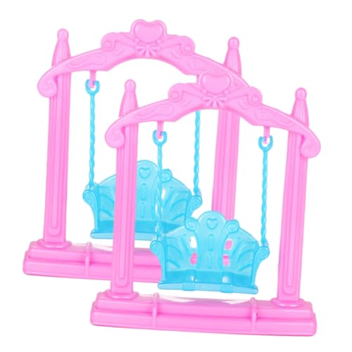 ERINGOGO 2 Stück Puppenhausschaukel für kinderspielzeug Schaukelstuhl kinderspielsachen Schaukel Dekoration Zubehör für Puppenhäuser Plastik Rosa ERINGOGO 2 Stück Puppenhausschaukel für kinderspielzeug Schaukelstuhl kinderspielsachen Schaukel Dekoration Zubehör für Puppenhäuser Plastik Rosa von ERINGOGO