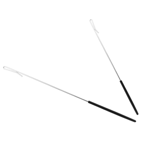 ERINGOGO 2 Stück Puppenstangengriffe Armkontrollstangengriff Metallpuppenstab-zubehör Metallstab Für Kleine Und Große Puppen Silber von ERINGOGO