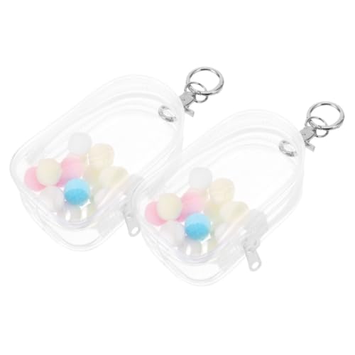 ERINGOGO 2 Stück Mini-Puppen-Display-Tasche Mit Schlüsselanhänger Hochtransparentes PVC Für Reisen Und Aufbewahrung ERINGOGO 2 Stück Mini-Puppen-Display-Tasche Mit Schlüsselanhänger Hochtransparentes PVC Für Reisen Und Aufbewahrung von ERINGOGO
