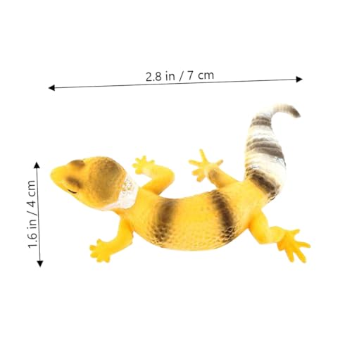ERINGOGO 2 Stück Realistische Kleine Eidechsenfigur Detailgetreues Reptilienmodell für Garten und Balkon Dekoration Fördert Kindliche Kreativität und über Tiere Vielseitige Simulation von ERINGOGO