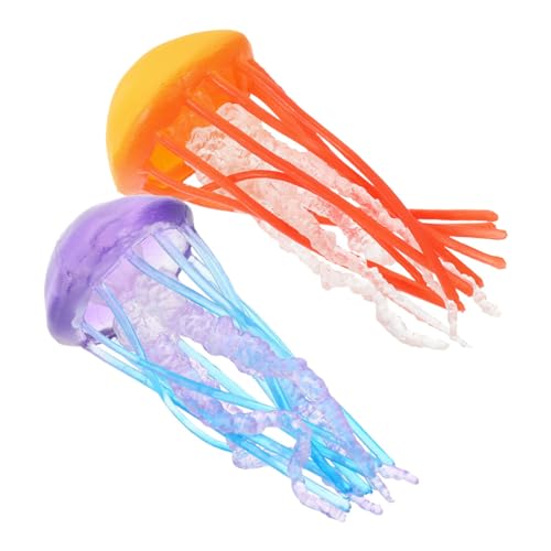 ERINGOGO 2 Stück Realistische Quallen Figuren Miniatur Wasserlebewesen Modelle für Lehrspielzeug und Dekoration für Aquarium oder Garten ERINGOGO 2 Stück Realistische Quallen Figuren Miniatur Wasserlebewesen Modelle für Lehrspielzeug und Dekoration für Aquarium oder Garten von ERINGOGO