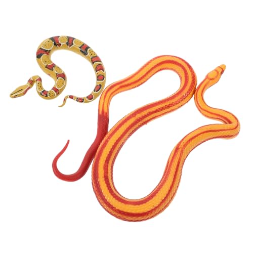 ERINGOGO 2 Stück Realistisches Teiliges Schlangenmodell aus Kunststoff Detailgetreue Corn Snake Figuren mit Glatter Oberfläche Lebensechte Reptilienornamente für Dekoration und ERINGOGO 2 Stück Realistisches Teiliges Schlangenmodell aus Kunststoff Detailgetreue Corn Snake Figuren mit Glatter Oberfläche Lebensechte Reptilienornamente für Dekoration und von ERINGOGO