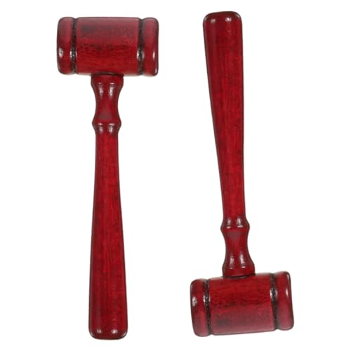 ERINGOGO 2stücke Richterhammer Für Gavel Spielzeug Für Kostüme Und Rollenspiele Für Gerichtsverkleidungen Und Cosplay Robuster Und Holzhammer von ERINGOGO