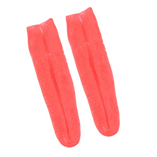 ERINGOGO 2 Stück Rote Lange Halloween Requisit Teilig Leichtes Vinyl Kunstzunge Cosplay Kostüm Dekoration für Gruselige Bühnenauftritte und Partyspaß von ERINGOGO