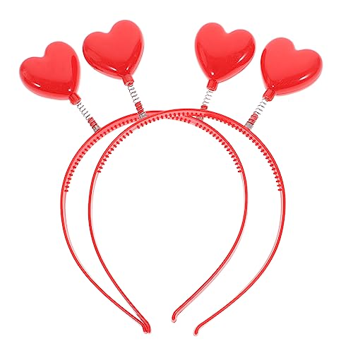 ERINGOGO 2 Stück Rotes Herzförmiger Haarreif mit Federfeder Valentinstag Party Zubehör Verstellbar und Bequem für Hochzeit Cosplay und Fotorequisiten ERINGOGO 2 Stück Rotes Herzförmiger Haarreif mit Federfeder Valentinstag Party Zubehör Verstellbar und Bequem für Hochzeit Cosplay und Fotorequisiten von ERINGOGO