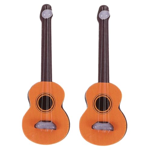 ERINGOGO 2 Stück Simulation Gitarre kleine Gitarre Miniaturgitarrenmodell Puppenhaus-Miniaturgitarre Modelle Mini-Puppen-Gitarrendekorationen Mini-Gitarren- hölzern ERINGOGO 2 Stück Simulation Gitarre kleine Gitarre Miniaturgitarrenmodell Puppenhaus-Miniaturgitarre Modelle Mini-Puppen-Gitarrendekorationen Mini-Gitarren- hölzern von ERINGOGO