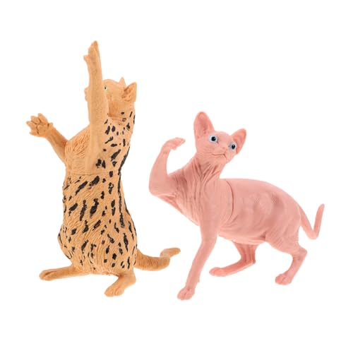 ERINGOGO 2 Stück Simulierte Haarlose Katzenspielzeuge Kleine Katzenstatue Für Den Desktop Simuliertes Katzenmodell Tiermodell Katzenfiguren Realistische Katzentierfiguren Plastik ERINGOGO 2 Stück Simulierte Haarlose Katzenspielzeuge Kleine Katzenstatue Für Den Desktop Simuliertes Katzenmodell Tiermodell Katzenfiguren Realistische Katzentierfiguren Plastik von ERINGOGO