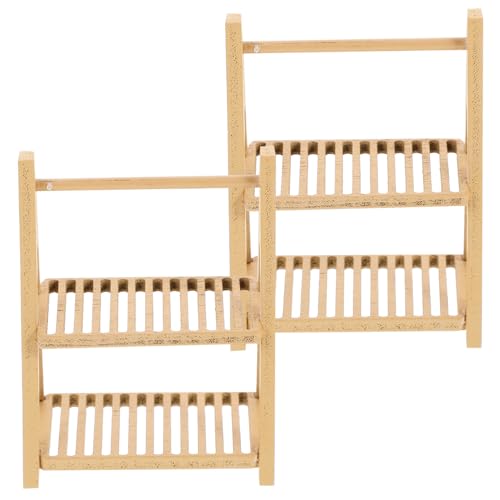ERINGOGO 2 Stück Simuliertes Holzlagerstange puppenhaus Puppenstuben-Brotregal Mini -Buchregal Miniatur-Bücherregal Miniatur-Zubehör Mini- zum Basteln Miniatur-Brotregal ERINGOGO 2 Stück Simuliertes Holzlagerstange puppenhaus Puppenstuben-Brotregal Mini -Buchregal Miniatur-Bücherregal Miniatur-Zubehör Mini- zum Basteln Miniatur-Brotregal von ERINGOGO