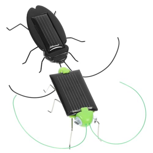 ERINGOGO 2 Stück Solarbetriebene Insekten Lernspielzeug für Schüler mit Kakerlake Umweltfreundlich Batteriefrei Pädagogisch für Draußen und Naturerkundung von ERINGOGO