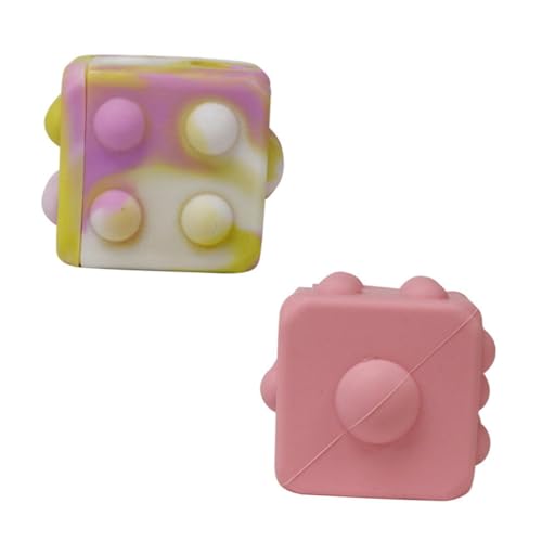 ERINGOGO 2 Stück Squeeze Spielzeuge für Stressabbau mit Strukturiertem Design für Entwicklungsförderung und Emotionale Entlastung Farbe Zufällig Zufällige Farbe von ERINGOGO