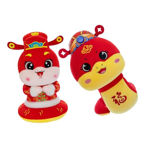 ERINGOGO 2 Stück Sternzeichen Schlangenpuppe Plüschtiere Chinesischer Drache Kinderspielzeug Plüschschlangen Mit Herzen Dinosaurier Plüschig Dinosaurier Ausgestopfte Tiere Pp Baumwolle Rot ERINGOGO 2 Stück Sternzeichen Schlangenpuppe Plüschtiere Chinesischer Drache Kinderspielzeug Plüschschlangen Mit Herzen Dinosaurier Plüschig Dinosaurier Ausgestopfte Tiere Pp Baumwolle Rot von ERINGOGO