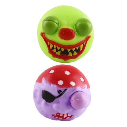 ERINGOGO 2 Stück Stressabbau Squeeze Toys Lustige Hand-Sensory-bälle Elastische Dekompressionsspielzeuge für Halloween Party Vielseitig als Stressball und Interaktives Entspannungsspielzeug ERINGOGO 2 Stück Stressabbau Squeeze Toys Lustige Hand-Sensory-bälle Elastische Dekompressionsspielzeuge für Halloween Party Vielseitig als Stressball und Interaktives Entspannungsspielzeug von ERINGOGO