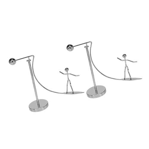 ERINGOGO 2 Stück Surfende Männer Balance Deko Figur für Schreibtisch Physik Balancierendes Ornament Kreatives für Bürodekoration ERINGOGO 2 Stück Surfende Männer Balance Deko Figur für Schreibtisch Physik Balancierendes Ornament Kreatives für Bürodekoration von ERINGOGO