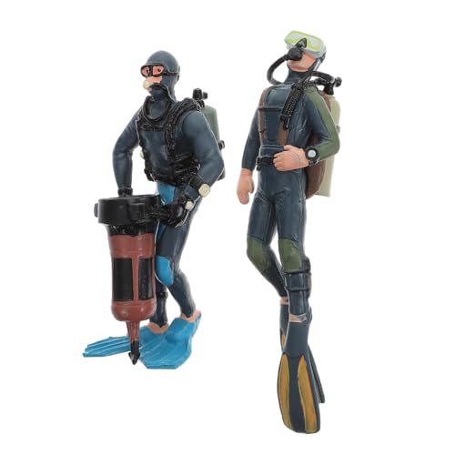 ERINGOGO 2 Stück Taucher Figur Dekorative Unterwasser Explorer Deko Handgefertigt Feine Details Sicheres Material Lehrreich Für Aquarium Zuhause ERINGOGO 2 Stück Taucher Figur Dekorative Unterwasser Explorer Deko Handgefertigt Feine Details Sicheres Material Lehrreich Für Aquarium Zuhause von ERINGOGO