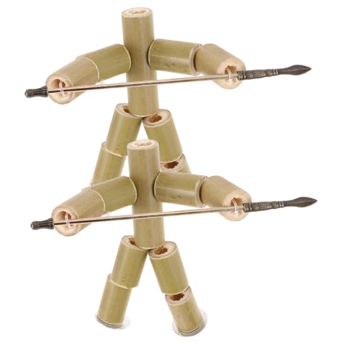 ERINGOGO 2 Stück Teiliges Bambus Puppenspielzeug Handgefertigtes Puppenkit für Lernspielzeug Hand Augen Koordination Interaktives Familienspiel für Kreative Bastelstunden ERINGOGO 2 Stück Teiliges Bambus Puppenspielzeug Handgefertigtes Puppenkit für Lernspielzeug Hand Augen Koordination Interaktives Familienspiel für Kreative Bastelstunden von ERINGOGO
