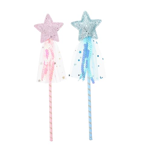ERINGOGO 2 Stück Teiliges Feenstab Sternförmiger Zauberstab aus Mildem Material Leichte Bunte Feenstäbe für Cosplay Party Halloween und Fotos Handfreundlich und Praktisch Rosa und Blau ERINGOGO 2 Stück Teiliges Feenstab Sternförmiger Zauberstab aus Mildem Material Leichte Bunte Feenstäbe für Cosplay Party Halloween und Fotos Handfreundlich und Praktisch Rosa und Blau von ERINGOGO