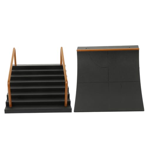 ERINGOGO 2 Stück Teiliges Finger Skateboard Rampen Zubehör Skatepark Requisiten für Indoor für Skateboard Fans und Sportbegeisterte für Kreative Spielumgebungen von ERINGOGO