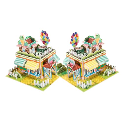 ERINGOGO 2 Stück Teiliges Foam Puzzle Eiscreme Shop für DIY Bastelmodell Kreatives Puzzle Fördert Fantasie und Feinmotorik ERINGOGO 2 Stück Teiliges Foam Puzzle Eiscreme Shop für DIY Bastelmodell Kreatives Puzzle Fördert Fantasie und Feinmotorik von ERINGOGO