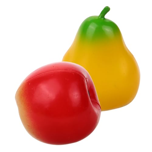 ERINGOGO 2 Stück Teiliges Früchte Shaker für Leichtes Kunststoff Percussion Rhythmusförderndes Montessori Instrument Geeignet für Kindergarten Schule und Zuhause von ERINGOGO