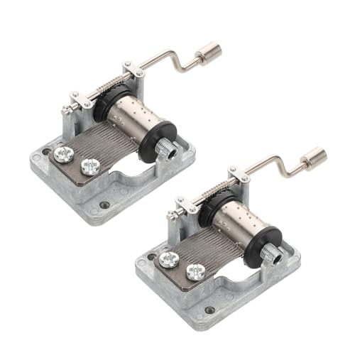 ERINGOGO 2 Stück Teiliges Handkurbel Spieluhrwerk Silberplattiert Musikbox Mechanismus für DIY Musikboxen Bastelprojekte Geschenk ERINGOGO 2 Stück Teiliges Handkurbel Spieluhrwerk Silberplattiert Musikbox Mechanismus für DIY Musikboxen Bastelprojekte Geschenk von ERINGOGO