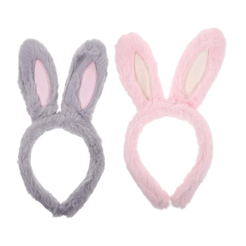 ERINGOGO 2 Stück Teiliges Hasenohren Haarband Plüsch Stirnband Bunny Ears Party Haarschmuck Mädchen Kostüm Zubehör Karneval Ostern Cosplay ERINGOGO 2 Stück Teiliges Hasenohren Haarband Plüsch Stirnband Bunny Ears Party Haarschmuck Mädchen Kostüm Zubehör Karneval Ostern Cosplay von ERINGOGO