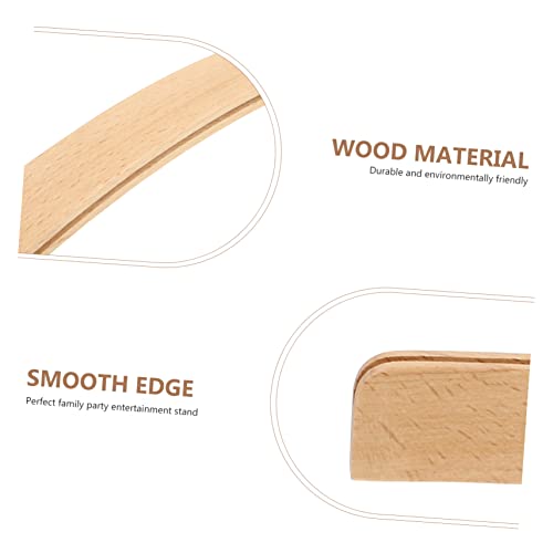 ERINGOGO 2 Stück Teiliges Holz Kartenhalter mit Gebogener Struktur für Erwachsene und Praktischer Organizer zum Freihalten der Hände Geeignet für Kartenspiele und Geschenkideen von ERINGOGO