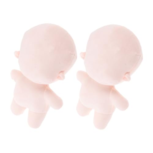 ERINGOGO 2 Stück Teiliges Kleine Weiche Plüschpuppe mit Skelett Skelett Niedlicher Blanko Puppen Körper aus Samtigem Material zum Basteln und Gestalten Kuscheliges DIY Puppenzubehör von ERINGOGO