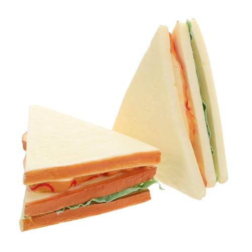 ERINGOGO 2 Stück Teiliges Künstliches Sandwich Modell Realistische Fake Brot Replik Langlebige Simulation für Food Display Küchen und Fotografie Deko Hygienisch Formstabil Vielseitig ERINGOGO 2 Stück Teiliges Künstliches Sandwich Modell Realistische Fake Brot Replik Langlebige Simulation für Food Display Küchen und Fotografie Deko Hygienisch Formstabil Vielseitig von ERINGOGO