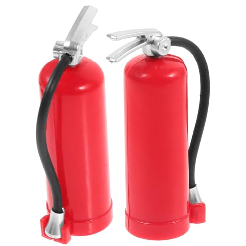 ERINGOGO 2 Stück Teiliges Mini Feuerlöscher Maßstab Realistische Rc Auto Dekoration Miniatur Landschafts und Hausverschönerung Vielseitiges Zubehör für Modellbau und DIY Szenen von ERINGOGO