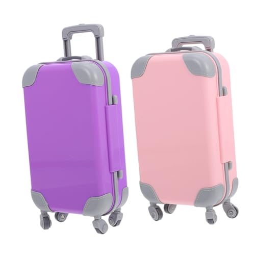 ERINGOGO 2 Stück Teiliges Mini Puppenkoffer Tragbare Puppen Reisetasche in Rosa und Flieder Stilvolles Robustes Puppenhaus zubehör für Leicht und Kompakt für Unterwegs ERINGOGO 2 Stück Teiliges Mini Puppenkoffer Tragbare Puppen Reisetasche in Rosa und Flieder Stilvolles Robustes Puppenhaus zubehör für Leicht und Kompakt für Unterwegs von ERINGOGO