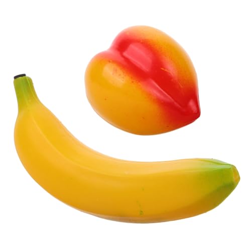 ERINGOGO 2 Stück Teiliges Musikspielzeug für Früchte Shaker Frühpädagogisches Percussion Instrument Plastische Obstform Leicht zu Halten Sicher und Interaktiv Fördert und von ERINGOGO