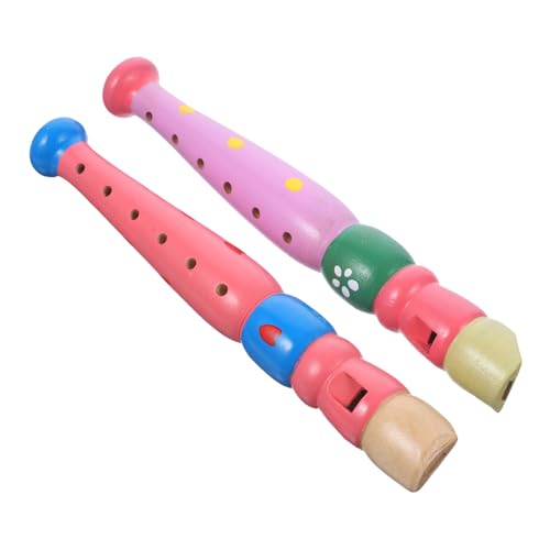 ERINGOGO 2 Stück Teiliges Orff Klarinette Musikinstrument Bunt Langlebig Leicht Tragbar für Musikalische Früherziehung Jungen Mädchen von ERINGOGO