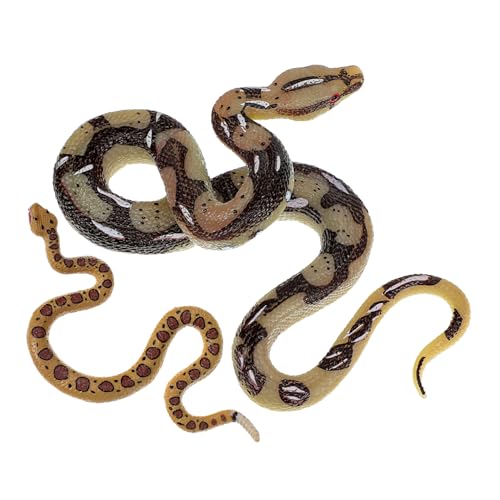 ERINGOGO 2 Stück Teiliges Realistische Simulation Täuschendes Schlangenspielzeug Pädagogisches Reptilienmodell für Halloween Garten Dekoration ERINGOGO 2 Stück Teiliges Realistische Simulation Täuschendes Schlangenspielzeug Pädagogisches Reptilienmodell für Halloween Garten Dekoration von ERINGOGO