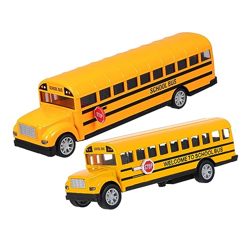 ERINGOGO 2 Stück Teiliges Schulbus Kleine Realistische Modellbusse aus Legiertem Metall mit Funktionierenden Türen und Rückziehmechanismus Robust Sicher für Kleinkinder zum Rollenspiel ERINGOGO 2 Stück Teiliges Schulbus Kleine Realistische Modellbusse aus Legiertem Metall mit Funktionierenden Türen und Rückziehmechanismus Robust Sicher für Kleinkinder zum Rollenspiel von ERINGOGO