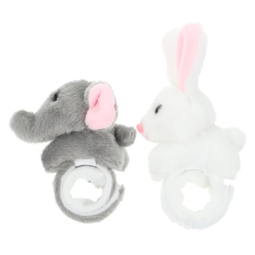 ERINGOGO 2 Stück Teiliges Slap Armband mit Tiermotiven Weiche Kinderarmbänder mit Glatten Kanten Sicher und Leicht als Dschungel Motto Partygeschenk und Lustiges für Geburtstage von ERINGOGO