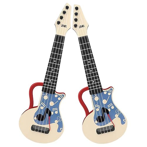 ERINGOGO 2 Stück Teiliges Ukulele für Anfänger Kinderfreundliches Musikinstrument aus Sicherem Material Spielbare und Stimmbare Gitarre Frühes Lerninstrument für Erwachsene von ERINGOGO