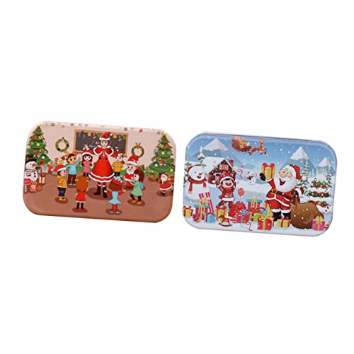 ERINGOGO 2 Stück Teiliges Weihnachts Holzpuzzle DIY Cartoon Jigsaw für Sicher und Glatt Verarbeitet Farbenfrohe Motive Schnee und Klassenzimmer Fördert Hand Auge Koordination und Lernspaß ERINGOGO 2 Stück Teiliges Weihnachts Holzpuzzle DIY Cartoon Jigsaw für Sicher und Glatt Verarbeitet Farbenfrohe Motive Schnee und Klassenzimmer Fördert Hand Auge Koordination und Lernspaß von ERINGOGO