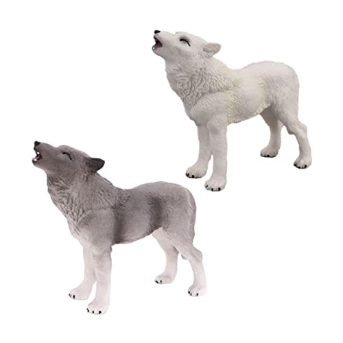 ERINGOGO 2 Stück Teiliges Wolf Modell Realistische Tierfigur Dekoration Kreative Kleine Wolf Ornamente Lehrreiches Wildtier für Sammler ERINGOGO 2 Stück Teiliges Wolf Modell Realistische Tierfigur Dekoration Kreative Kleine Wolf Ornamente Lehrreiches Wildtier für Sammler von ERINGOGO