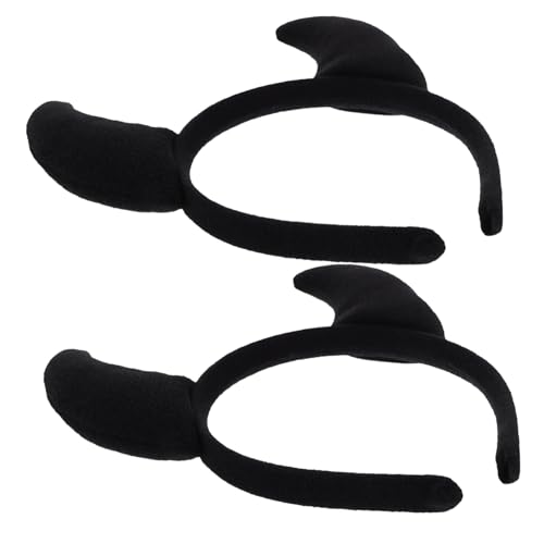ERINGOGO 2 Stück Teufelshörner Haarreif Kopfschmuck Party Haaraccessoires Halloween Kostüm Zubehör Schwarz von ERINGOGO