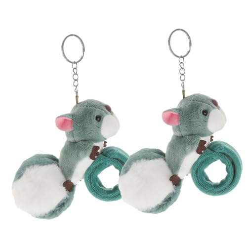 ERINGOGO 2 Stück Tier Slap Armband Lustige Party für Kuschelweiche Squirrel Armbänder für Geburtstagsfeiern und Themenpartys Hochwertiges Material Bequem und Langlebig von ERINGOGO